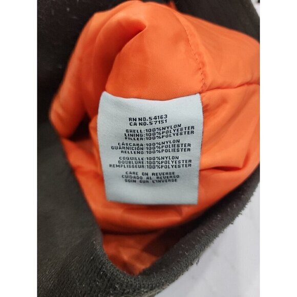 Levi’s Coat Dark Brown Insulated Nylon Bomber Style Jacket Men's Small - Picture 7 of 9